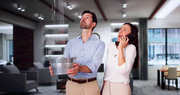 Water damage restoration process in OR